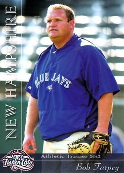 2012 Grandstand New Hampshire Fisher Cats #28 Bob Tarpey Front
