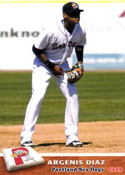 2009 Grandstand Portland Sea Dogs #NNO Argenis Diaz Front