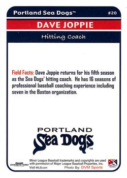 2012 Grandstand Portland Sea Dogs #NNO Dave Joppie Back
