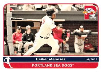 2012 Grandstand Portland Sea Dogs #NNO Heiker Meneses Front