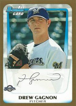 2011 Bowman Draft Picks & Prospects - Prospects Gold #BDPP34 Drew Gagnon Front