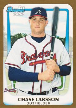 2011 Bowman Draft Picks & Prospects - Prospects Gold #BDPP43 Chase Larsson Front
