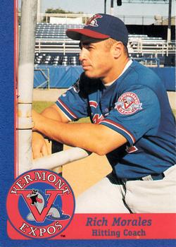 1998 Vermont Expos #3 Rich Morales Front