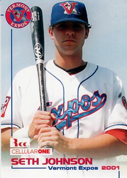 2001 Grandstand Vermont Expos #NNO Seth Johnson Front