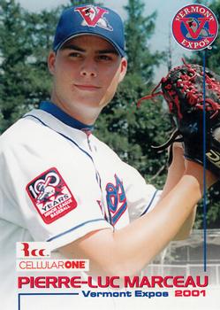 2001 Grandstand Vermont Expos #NNO Pierre-Luc Marceau Front
