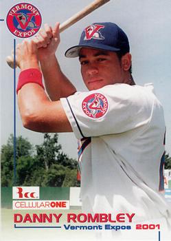 2001 Grandstand Vermont Expos #NNO Danny Rombley Front