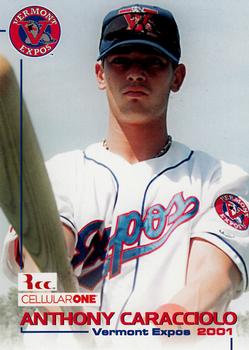 2001 Grandstand Vermont Expos #NNO Anthony Caracciolo Front