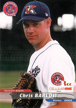 2002 Grandstand Vermont Expos #NNO Chris Barlow Front