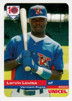 2003 Grandstand Vermont Expos #NNO Lorvin Louisa Front