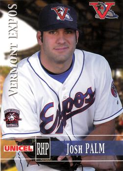 2005 Grandstand Vermont Expos #NNO Josh Palm Front