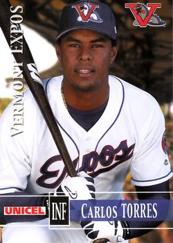 2005 Grandstand Vermont Expos #NNO Carlos Torres Front