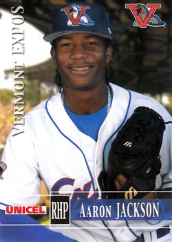 2005 Grandstand Vermont Expos #NNO Aaron Jackson Front