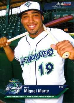 2012 Choice Vermont Lake Monsters #16 Miguel Marte Front