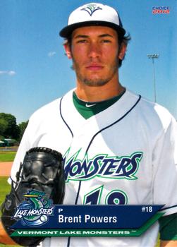 2012 Choice Vermont Lake Monsters #20 Brent Powers Front