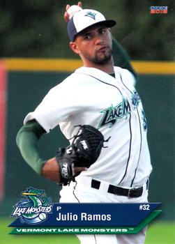 2012 Choice Vermont Lake Monsters #22 Julio Ramos Front