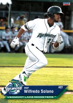 2012 Choice Vermont Lake Monsters #25 Wilfredo Solano Front