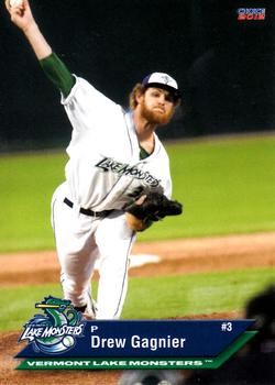 2012 Choice Vermont Lake Monsters #8 Drew Gagnier Front