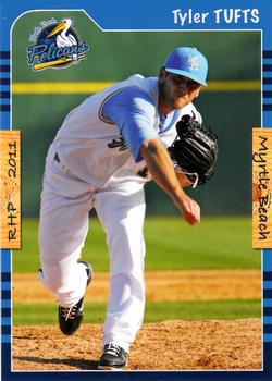 2011 Grandstand Myrtle Beach Pelicans #NNO Tyler Tufts Front