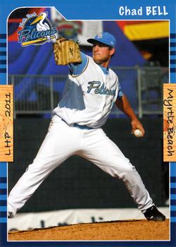 2011 Grandstand Myrtle Beach Pelicans #NNO Chad Bell Front