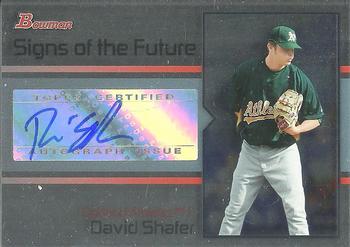 2008 Bowman - Signs of the Future #SOF-DS David Shafer Front