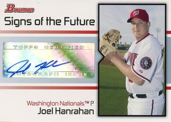 2008 Bowman - Signs of the Future #SOF-JH Joel Hanrahan Front