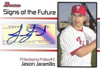 2008 Bowman - Signs of the Future #SOF-JJ Jason Jaramillo Front