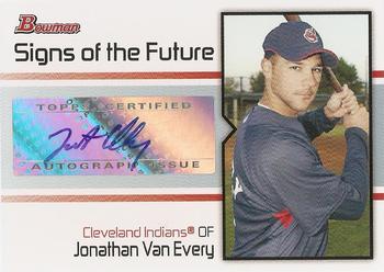2008 Bowman - Signs of the Future #SOF-JV Jonathan Van Every Front