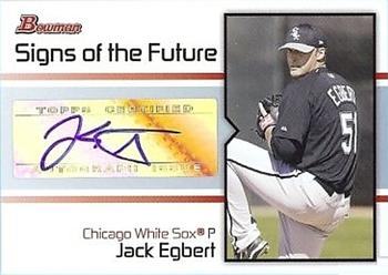 2008 Bowman - Signs of the Future #SOF-JE Jack Egbert Front