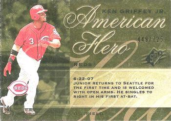 2008 SPx - Ken Griffey Jr. American Hero #KG97 Ken Griffey Jr. Front
