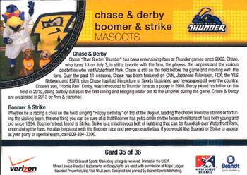 2013 Brandt Verizon Trenton Thunder #35 Chase / Derby / Boomer / Strike Back