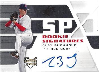 2008 SPx - Rookie Signatures Silver #105 Clay Buchholz Front