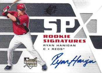 2008 SPx - Rookie Signatures Silver #110 Ryan Hanigan Front