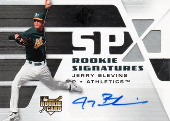 2008 SPx - Rookie Signatures Silver #131 Jerry Blevins Front