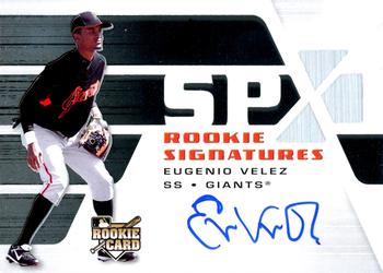 2008 SPx - Rookie Signatures Silver #136 Eugenio Velez Front