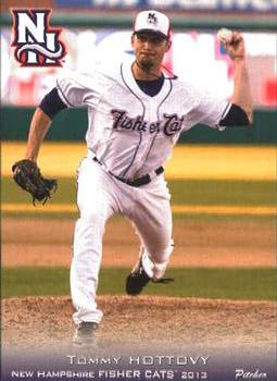 2013 Grandstand New Hampshire Fisher Cats #11 Tommy Hottovy Front