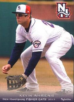 2013 Grandstand New Hampshire Fisher Cats #1 Kevin Ahrens Front