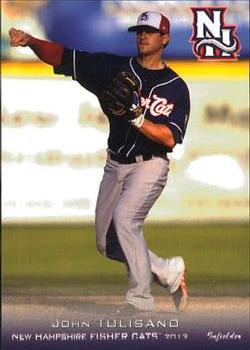2013 Grandstand New Hampshire Fisher Cats #28 John Tolisano Front