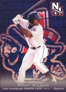 2013 Grandstand New Hampshire Fisher Cats #31 Kenny Wilson Front