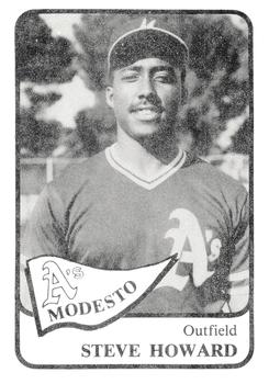 1986 Chong Modesto A's #10 Steve Howard Front