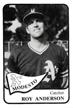 1986 Chong Modesto A's #1 Roy Anderson Front