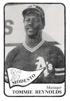 1986 Chong Modesto A's #25 Tommie Reynolds Front