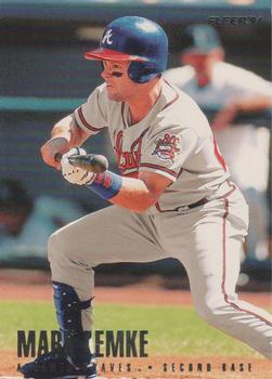 1996 Fleer Atlanta Braves #9 Mark Lemke Front