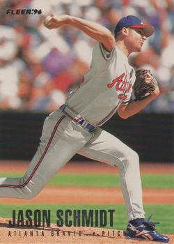 1996 Fleer Atlanta Braves #15 Jason Schmidt Front