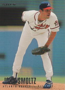 1996 Fleer Atlanta Braves #16 John Smoltz Front