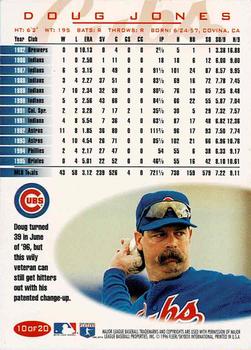 1996 Fleer Chicago Cubs #10 Doug Jones Back