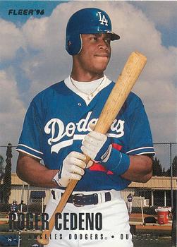 1996 Fleer Los Angeles Dodgers #4 Roger Cedeno Front