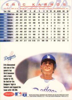 1996 Fleer Los Angeles Dodgers #10 Eric Karros Back