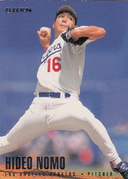 1996 Fleer Los Angeles Dodgers #13 Hideo Nomo Front