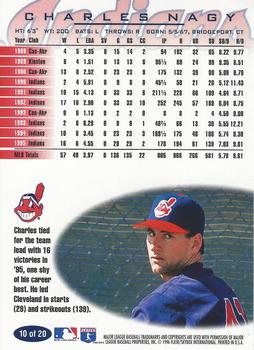 1996 Fleer Cleveland Indians #10 Charles Nagy Back
