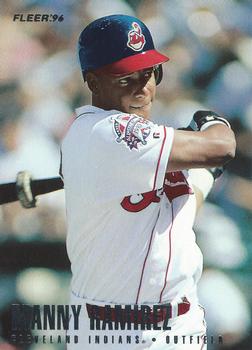 1996 Fleer Cleveland Indians #15 Manny Ramirez Front